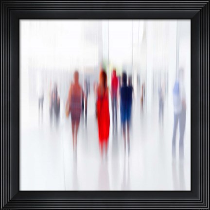 Framed Women In Red Print