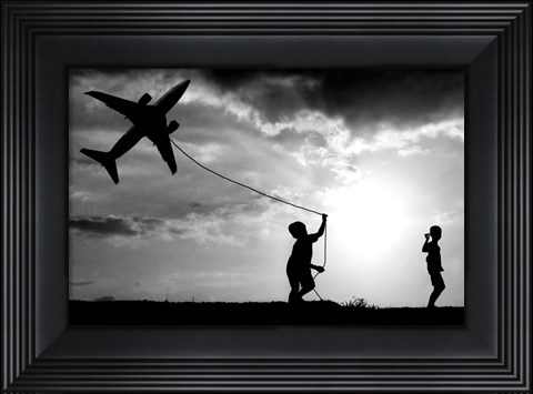 Framed Fly My Plane Print