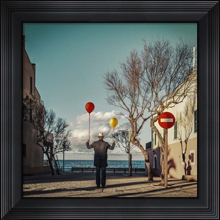Framed Le Vent Te Portera Print