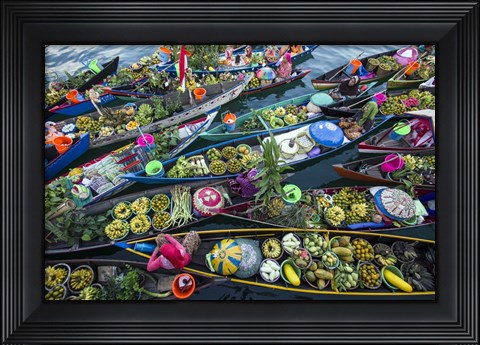 Framed Banjarmasin Floating Market Print