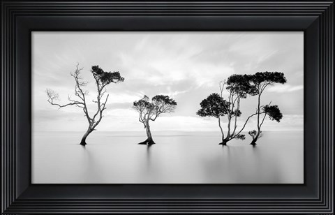 Framed Drowning Not Waving Print