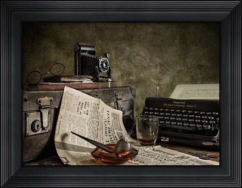 Framed Jonnie Walker War Correspondent Print