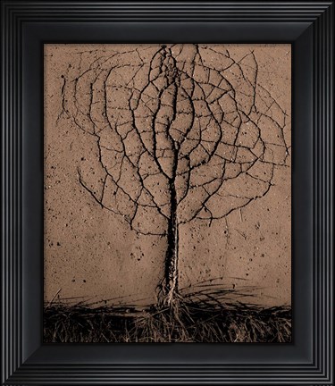 Framed Asphalt Tree Print
