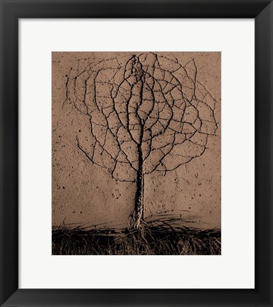 Framed Asphalt Tree Print