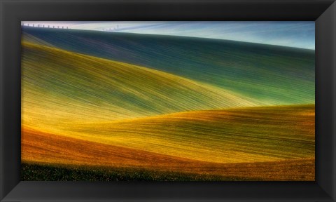 Framed Spring Fields Print