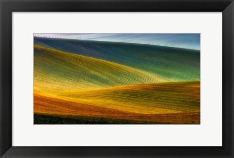 Framed Spring Fields Print