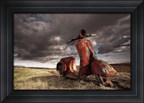 Framed Vespa Print