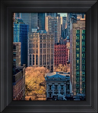 Framed City Life Print