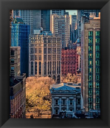 Framed City Life Print