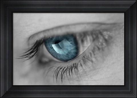 Framed Music In Her Eyes Print