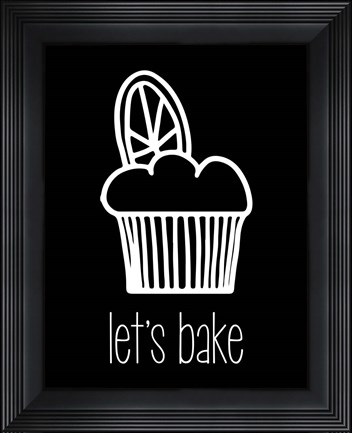 Framed Let&#39;s Bake - Dessert IV Black Print