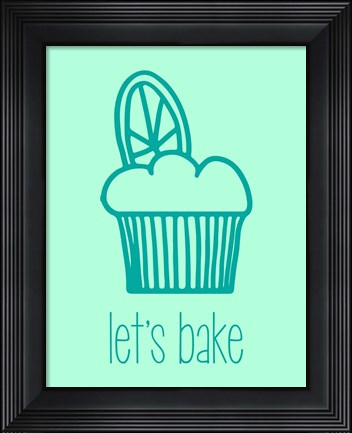 Framed Let&#39;s Bake - Dessert IV Lime Print