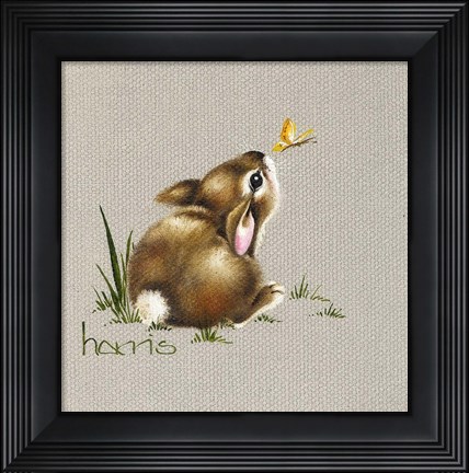 Framed Tiny Bunny Print