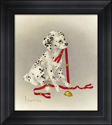 Framed Dalmation 4- Hot Diggity Dog Print
