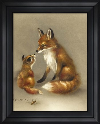 Framed Little Fox Lost Print