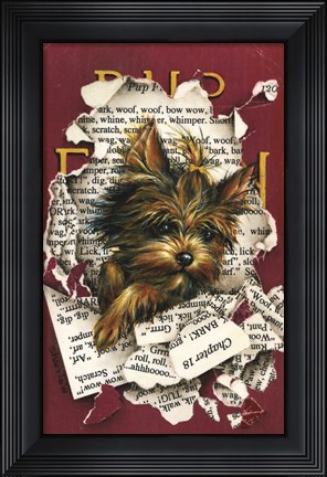 Framed Pup Fiction Print