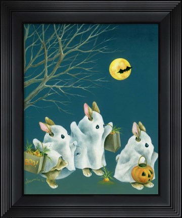 Framed Boo Bunnies Print