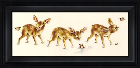 Framed Fawns Print