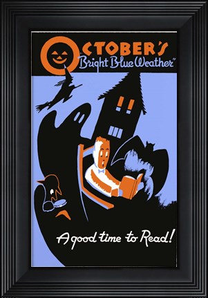 Framed October's Bright Blue Weather Print