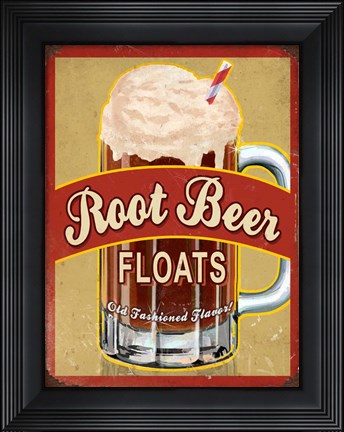 Framed Root Beer Float Print
