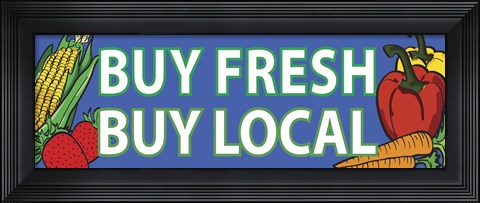 Framed Buy Local Print