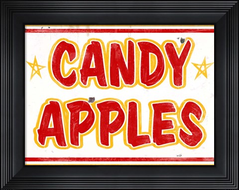 Framed Candy Apples Rectangle Print