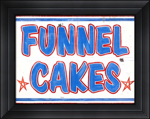 Framed Funnel Cakes Rectangle Print