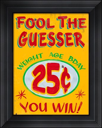 Framed Fool The Guesser Distressed Print