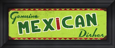 Framed Genuine Mexican Lime Print