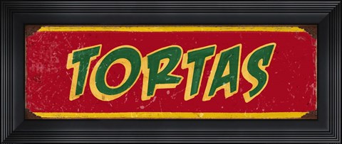Framed Tortas Red Print