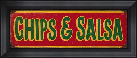 Framed Chips And Salsa Red Print