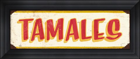 Framed Tamales Cream Print