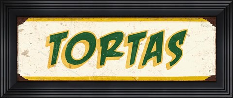 Framed Tortas Cream Print
