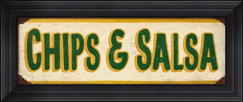 Framed Chips And Salsa Cream Print