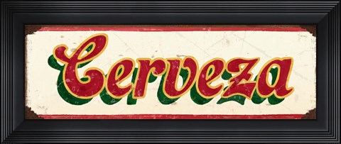 Framed Cervesa Cream Print