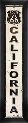 Framed Route 66 CA Print