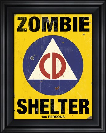 Framed Zombie CD Print