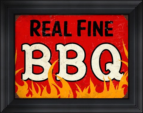 Framed BBQ Real Fine Print