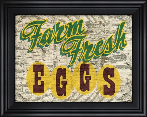 Framed Farm Fres Eggs Print
