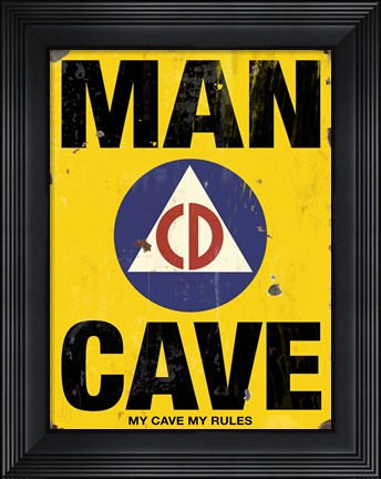 Framed Mancave CD Print