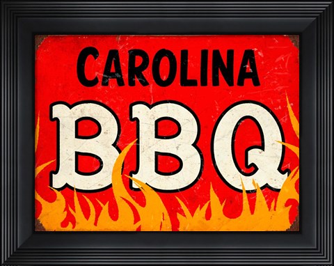Framed BBQ Carolina Print