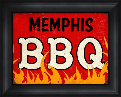 Framed BBQ Memphis Print