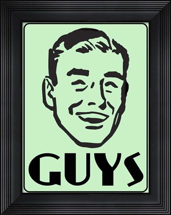 Framed Guys Green Print