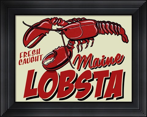 Framed Lobster Print