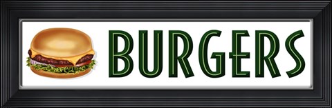 Framed Burgers Print