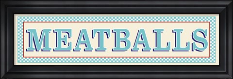 Framed Meatballs Print