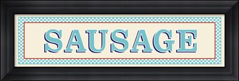 Framed Sausage Print