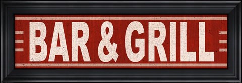 Framed Bar Grill Print