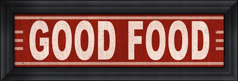 Framed Good Food Print
