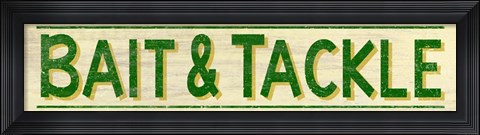 Framed Bait &amp; Tackle B Print
